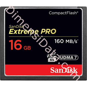 Picture of Memory Card SANDISK Extreme Pro CF 16GB [SDCFXPS-016G-X46]