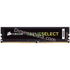 Picture of Memori Desktop DDR4 CORSAIR CMV4GX4M1A2133C15 (1x4GB)