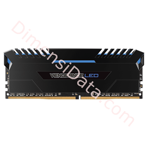 Picture of Memori Desktop CORSAIR Vengeance LED CMU16GX4M2C3200C16B(2X8GB) Blue