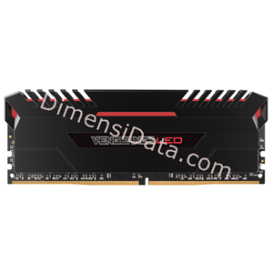 Picture of Memory Desktop CORSAIR Vengeance LED DDR4 CMU32GX4M4C3200C16R (4x8GB)LED RED