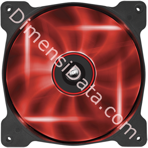 Picture of Fan Corsair SP140 RED LED (CO-9050024-WW)