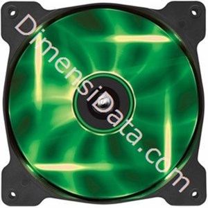 Picture of Fan Corsair SP140 GREEN LED (CO-9050027-WW)