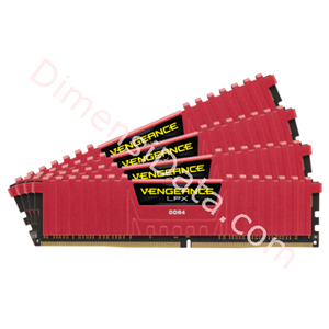 Picture of Memory Desktop CORSAIR Vengeance LPX CMK32GX4M4B4000C19R (4 x 8GB) DDR4 - Red