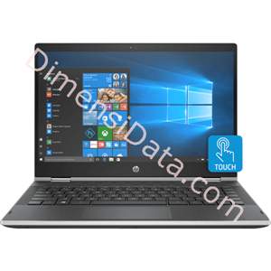 Picture of Notebook HP Pavilion x360 14-cd0043TX [4LD53PA] Silver