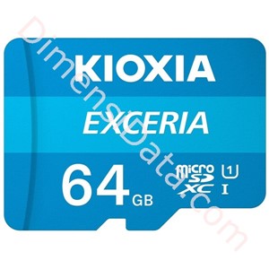 Picture of MicroSD KIOXIA EXCERIA CL10 U1 R100 W/O Adapter 64GB [LMEX1L064GG4]