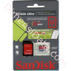 Picture of SanDisk MicroSDHC Ultra 32GB [SDSDQUA-032G-U46A]