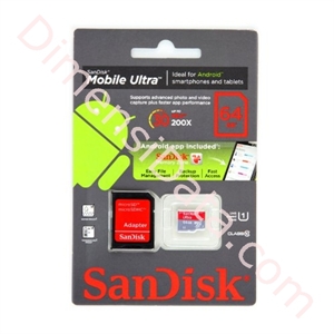 Picture of SanDisk MicroSDHC Ultra 64GB [SDSDQUA-064G-U46A]