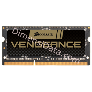 Picture of Memory Notebook CORSAIR DDR3 Sodimm Vengeance Series  CMSX8GX3M1A1600C10 (1x8GB)