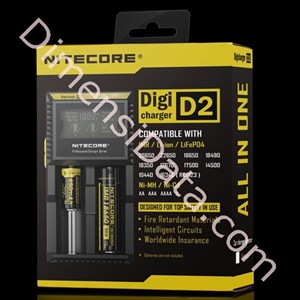 Picture of Baterai Nitecore Digicharger 2 Slot D2 Universal Battery Charger