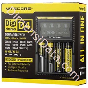 Picture of Baterai Nitecore Digicharger 4 Slot D4 Universal Battery Charger